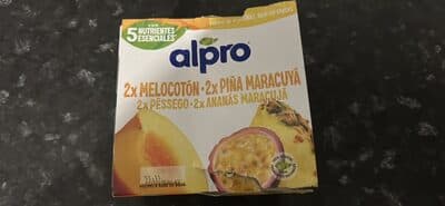 Yofu Alpro Soja Pêssego Ananás e Maracujá
