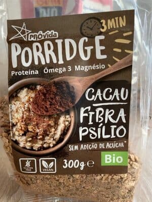 Papas de Aveia BIO Provida Cacau&fibra Psílio