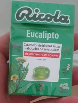Rebuçados Ricola sem Açúcar Eucalipto