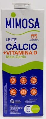 Leite Mimosa UHT Meio Gordo Cãlcio