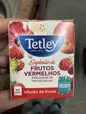 Infusão Tetley Explosão Frutos Vermelhos