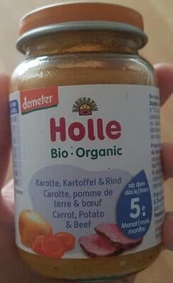 Boião BIO Pure Holle Cenoura Batata e Vaca