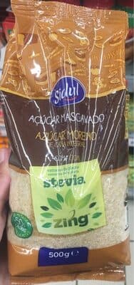 Açúcar Sidul Mascavado com Stevia