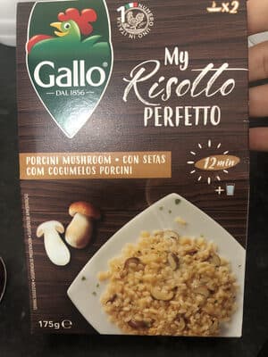 Risotto Riso Gallo Pronto com Cogumelos Porcini