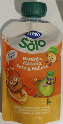 Saqueta Fruta Hero Bluey Laranja Banana Pera e Bolacha