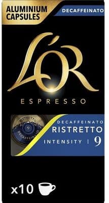 Cápsulas L'Or Café Compatível Nespresso Ristretto Descafeinado