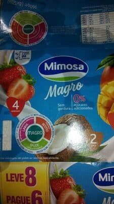 Iogurte Mimosa Magro Morangomanga e Côco
