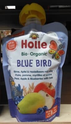 Saqueta BIO Holle Pera Maçã Mirtilhos e Aveia 6 m