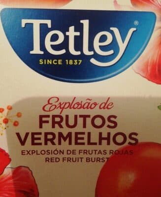 Infusão Tetley de Frutos Explosão Frutos Vermelhos