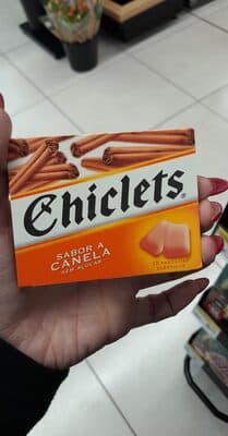 Pastilhas Chiclets Elásticas Canela