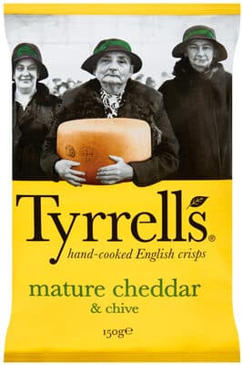 Batatas Tyrrells Fritas Queijo Cheddar