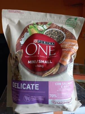 Ração para Cão Purina ONE Mini Delicate com Salmão