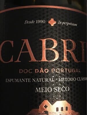 Espumante Cabriz Dão Meio Seco