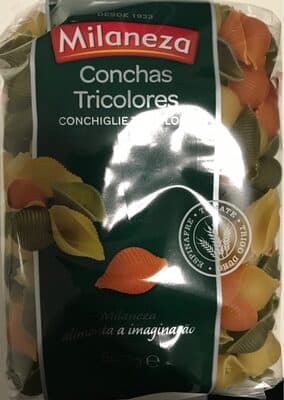 Massa Milaneza Conchas Tricolores