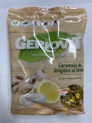 Drops Geriovit sem Açúcar Gengibre e Limão