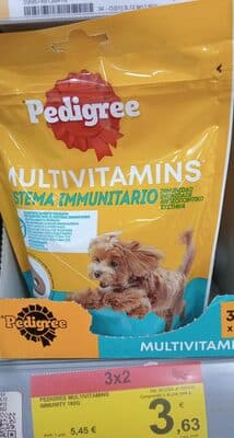 Snacks para Cão Multivitaminas Pedigree Sistema Imunitário