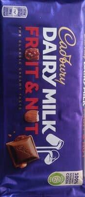 Chocolate Cadbury Dairy Milk Fruit & Nut