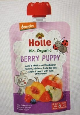 Saqueta BIO Holle Maçã Pessego e Frutos Vermelhos 8 m