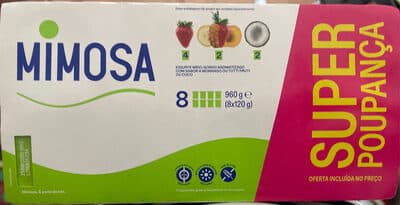 Iogurte Mimosa Aroma Morango Coco e Tutti