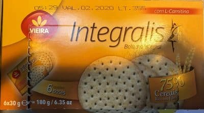 Bolacha Vieira Integral Doses