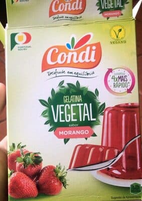Gelatina Vegetal Condi Morango