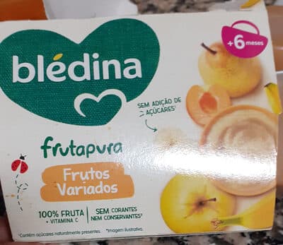 Tacinha Fruta Blédina 100% Frutos Variados
