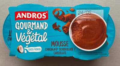 Sobremesa Andros Mousse Chocolate Vegan
