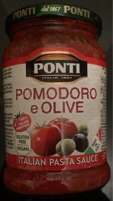 Molho Ponti Tomate e Azeitona