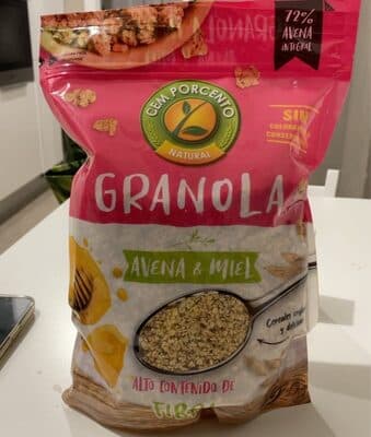 Granola Cem Porcento Aveia e Mel