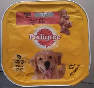 Comida Húmida para Cão Pedigree Terrina com Vaca e Figado