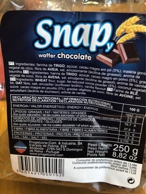 Bolacha Snapy Waffer Chocolate
