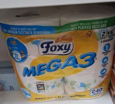 Rolo de Cozinha Foxy MEGA3 Compacto 2f 2=6r