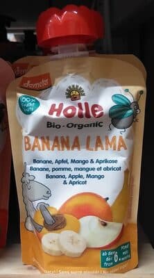 Saqueta BIO Holle Banana+maçã+manga+alperce 6 m