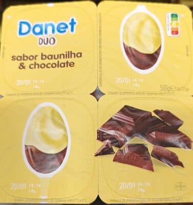 Sobremesa Danet Láctea Baunilha e Chocolate
