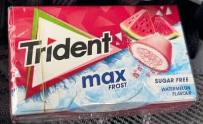 Pastilhas Trident Elásticas Max Watermelon Frost