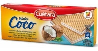 Bolacha Cuétara Waffer Fresh Côco