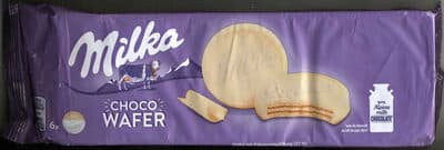 Bolacha Milka Waffer Chocolate Branco