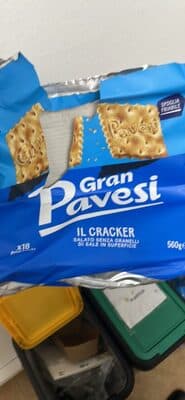 Crackers Gran Pavesi sem Sal na Superfície