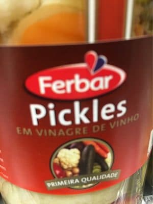 Pickles Ferbar em Vinagre