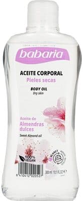 Óleo Corporal de Almêndoas Doces Babaria 300 ml.