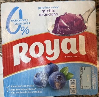 Gelatina Royal Mirtilo 0% de Açúcar